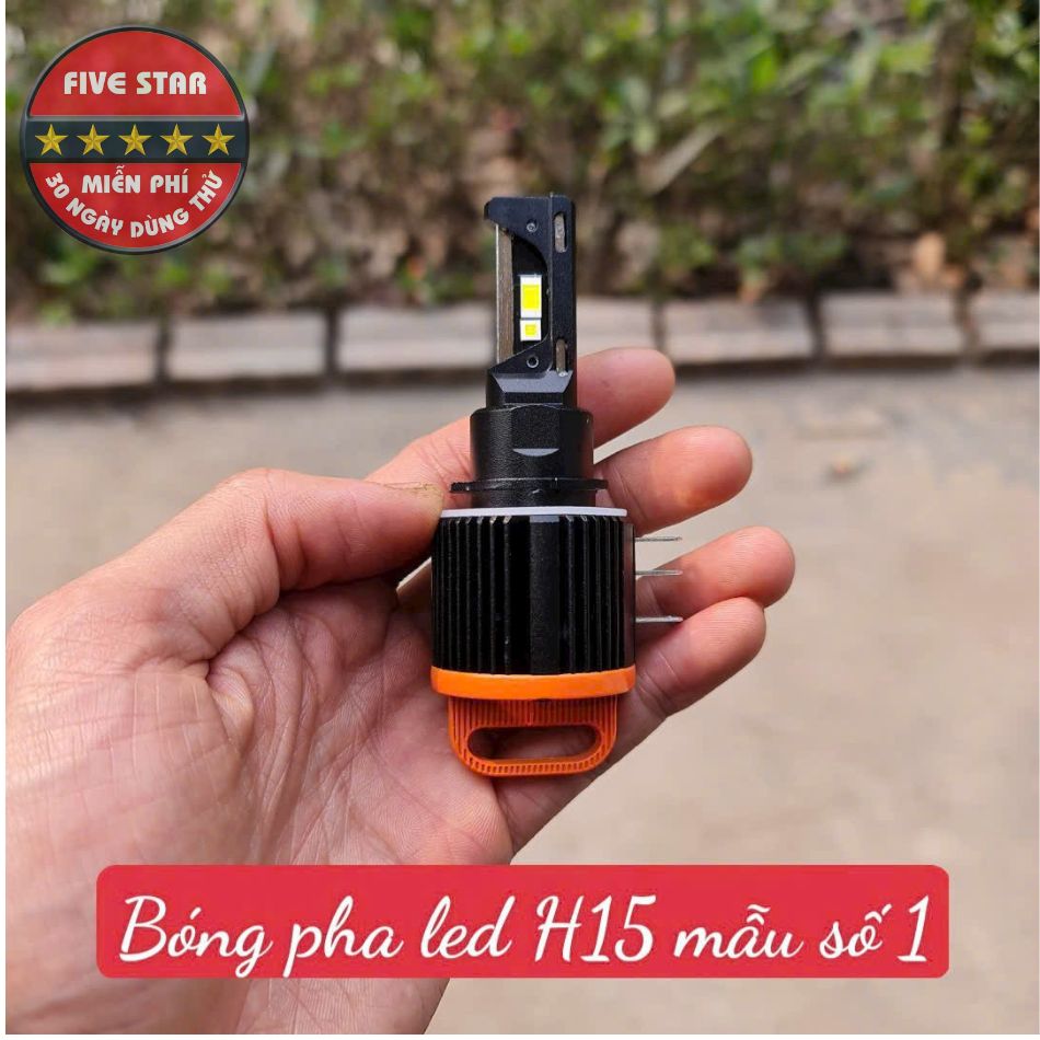 Bóng Đèn Pha LED H15 MS1 50W/12W, Sáng trắng 6000K | Five Star - hình ảnh sản phẩm