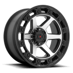 XD862 Raid Satin Black Machine 20"/6x139.7 - Lốp Xe Hải Triều - góc nhìn 3