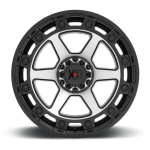 XD862 Raid Satin Black Machine 20"/6x139.7 - Lốp Xe Hải Triều - góc nhìn 5