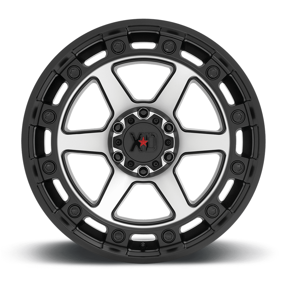 XD862 Raid Satin Black Machine 20"/6x139.7 - Lốp Xe Hải Triều - góc nhìn 2