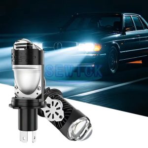 Bi LED Mini H4 3 Màu 55/40W 12V, Trợ Pha Mắt Ếch 1 LED - Five Star BM01 - Dùng thử 30 ngày miễn phí, Bảo hành 3 năm đổi mới