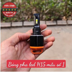 Bóng Đèn Pha LED H15 MS1 50W/12W, Sáng trắng 6000K | Five Star