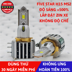 Bóng Đèn Pha Led H15 MS2 41/18W, Sáng trắng 6000K | Five Star