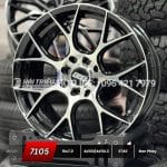Mâm xe 16 inch Đen Phay PCD 4X100/114.3 mẫu 7105 - hình ảnh sản phẩm