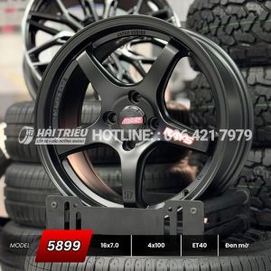 Mâm xe 16 inch Đen mờ PCD 4x100 mẫu 5899