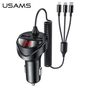 Tẩu Sạc Ô Tô USAMS 3 Trong 1 Đa Năng