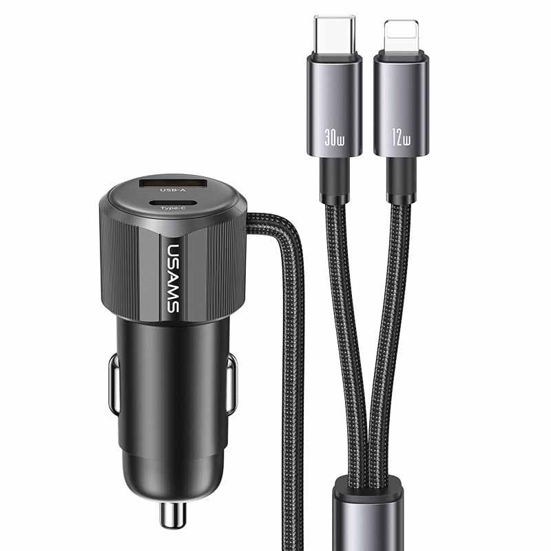Tẩu Sạc Ô Tô USAMS CC287 66W Đa Năng 2 Trong 1 - hình ảnh sản phẩm