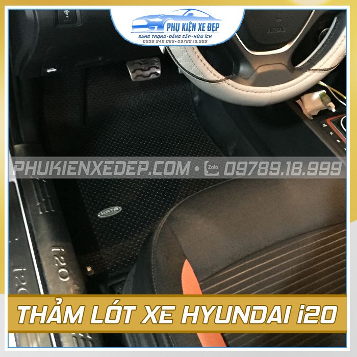 Thảm lót sàn ô tô Kata Hyundai I20 - góc nhìn 4
