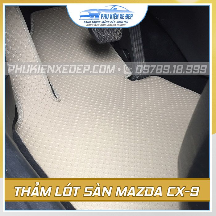 Thảm lót sàn ô tô Kata Mazda CX9 - góc nhìn 2