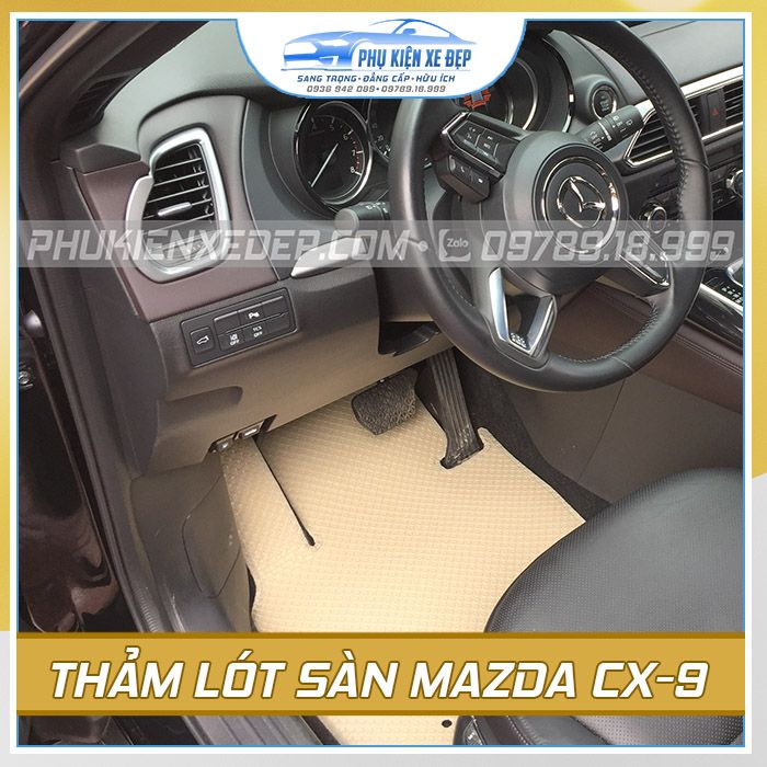 Thảm lót sàn ô tô Kata Mazda CX9 - góc nhìn 3