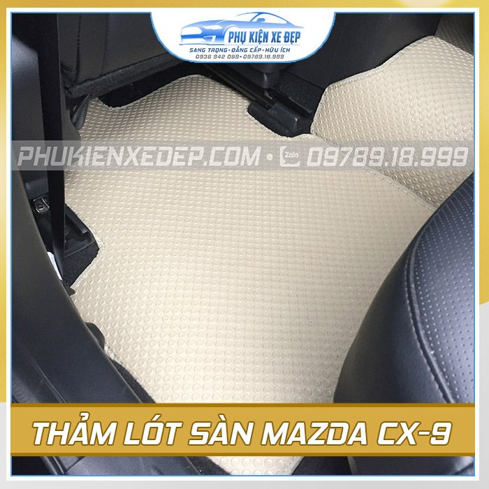 Thảm lót sàn ô tô Kata Mazda CX9 - góc nhìn 4