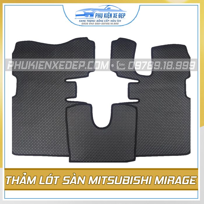 Thảm lót sàn ô tô Kata Mitsubishi Mirage - góc nhìn 2
