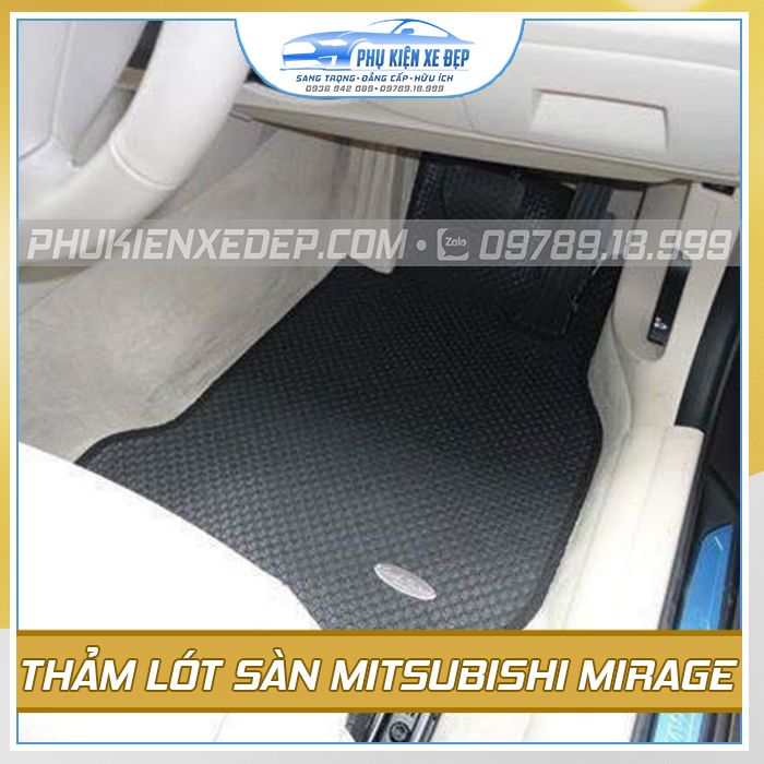 Thảm lót sàn ô tô Kata Mitsubishi Mirage - góc nhìn 3