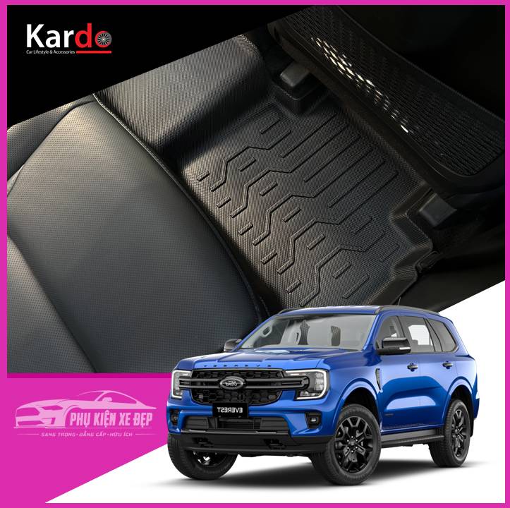 Thảm Lót Sàn Ô Tô Kardo Ford Everest - Đồ chơi xe hơi, phụ kiện ô tô, trang trí xe hơi - hình ảnh sản phẩm