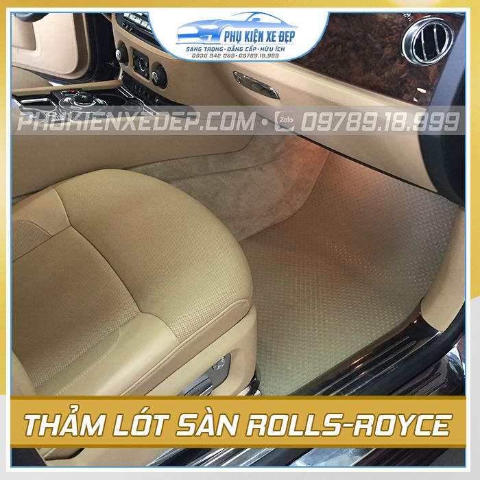 Thảm lót sàn ô tô Kata Thái Lan Rolls Royce chính hãng - góc nhìn 2