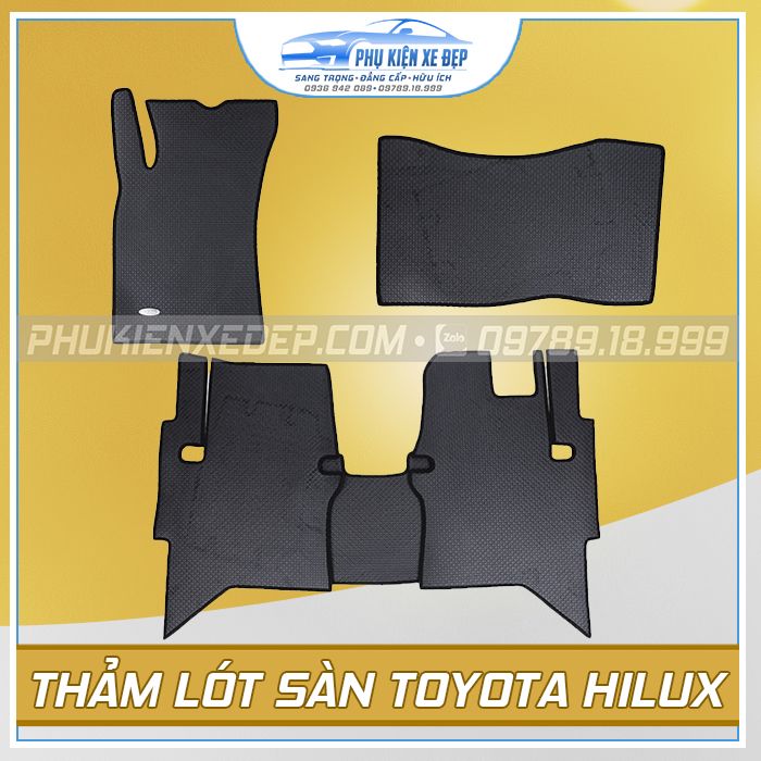 Thảm lót sàn ô tô Kata Toyota Hilux - góc nhìn 2