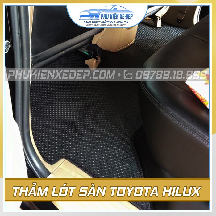 Thảm lót sàn ô tô Kata Toyota Hilux - góc nhìn 3