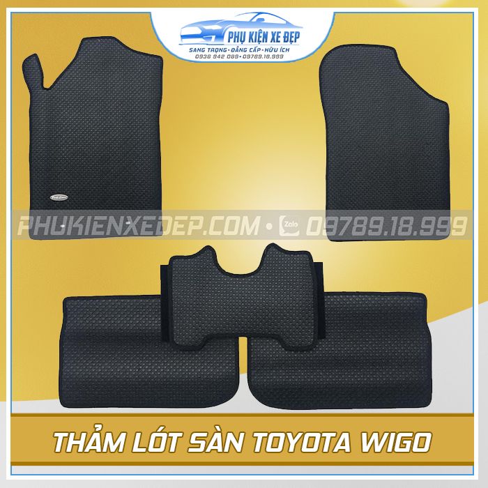 Thảm lót sàn ô tô Kata Thái Lan Toyota Wigo - hình ảnh sản phẩm