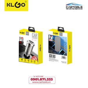 Sạc nhanh 3.0 cho xe hơi KLGO PD36W, TC-6PD